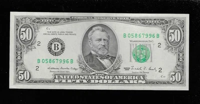 Billete de 50 dólares 1988 Nueva York (B) 1993 Nueva York B-B EF+ Foto 1 de 2