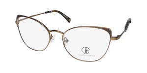 NUEVAS GAFAS CLASSIQUE EYE ESSENTIALS SEC202 OJO DE GATO 53-17-140 MARRÓN MUJER - Imagen 1 de 8