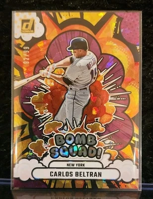 Carlos Beltran 2025 Panini Donruss Bomb Squad Cracked Ice #/99 Mets - Image 1 of 2