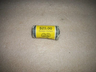 2000 P Sacagawea $1 Golden Dollar - U.S. Mint Wrapped Roll - 25 Coins - Image 1 of 4