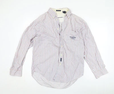 Fila Men's Striped Button-Up Shirt S - Image 1 of 4