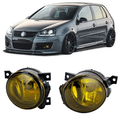 Klarglas Nebelscheinwerfer Set Gelb für VW Golf 5 GTI Scirocco Amarok Up - Bild 1 von 4