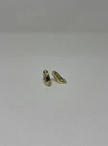 Vintage Barbie Pretty Treasures 1995 Metallic Gold Schuhe High Heels Schleife #14800 - Bild 1 von 8