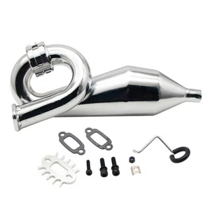 Tubo de escape sintonizado con abrazadera CNC para motor 1/5 RC HPI Rovan BAJA 5B 5T 5SC King - Imagen 1 de 7