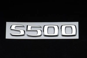 Trunk Rear Emblem Badge Chrome Letter S 500 fits Mercedes W220 W221 S-CLASS S500 - Picture 1 of 1