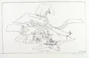 Dada. "equus = equus" 1971. Lithographie André THOMKINS (1930-1985) handsigniert - Bild 1 von 3