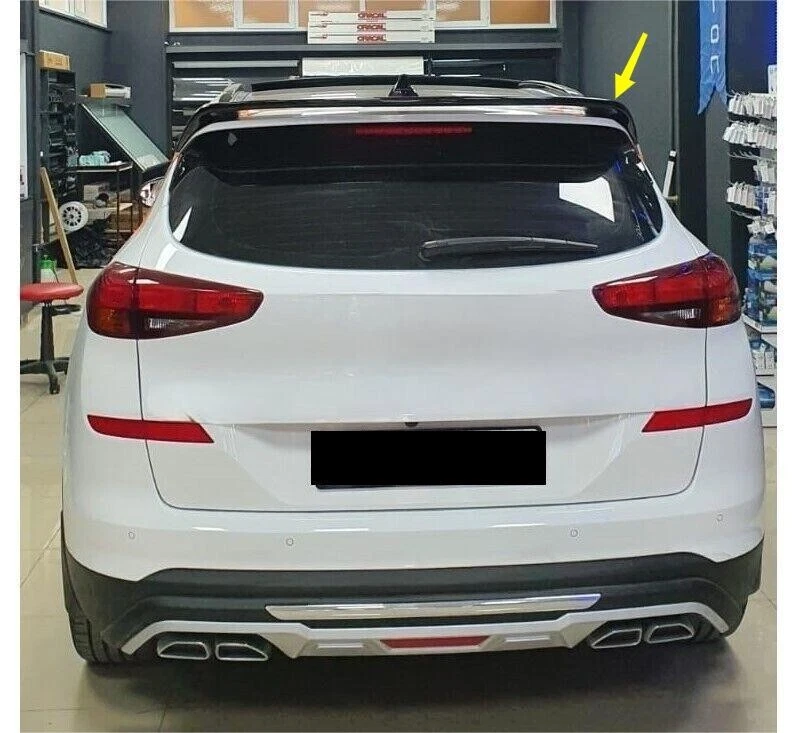 Alerón trasero ABS alerón labio cola negro brillante para Hyundai Tucson 2016-2021 Foto 1 de 2