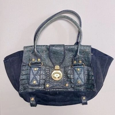 Bolso italiano trapecio de cuero Francesco Biasia Foto 1 de 4