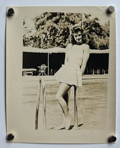 SIMONE SIMON Original Vintage c1940’s Sepia 5x4” FRENCH Glamorous Photograph - Picture 1 of 3