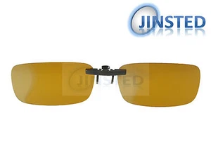High Quality Yellow Clip On Polarised Fishing Sunglasses Light Polarized ACP009 - Bild 1 von 3