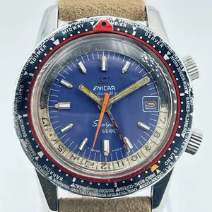 Enicar Sherpa Guide sherpa 600 43mm gmt MaurenceMonkey - Imagen 1 de 9