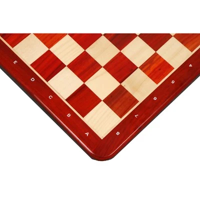 21" Chess board -Solid Bud Rosewood and Maple- 55 mm square- Algebraic Notations - Image 1 of 4