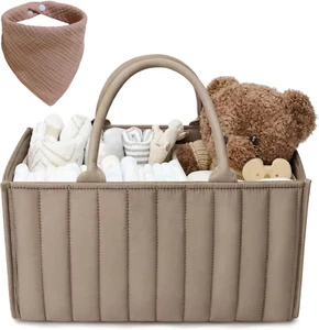 Diaper Caddy Organizer - Large Nappy Caddy Organizer for Baby Nursery, Car St... - Picture 1 of 2