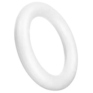 Garland Foam Ring DIY Craft Ornament Unpainted Foam Circle DIY Painting Foam - Picture 1 of 12