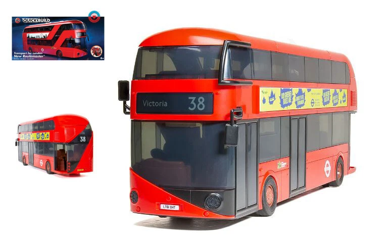 Modellino autobus Airfix QUICK BUILD NEW ROUTEMASTER BUS modellismo - Immagine 1 di 1