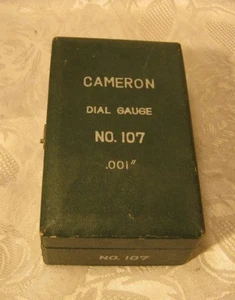 Cameron Dial Gauge N0.107 Box ONLY vintage tool - Picture 1 of 3