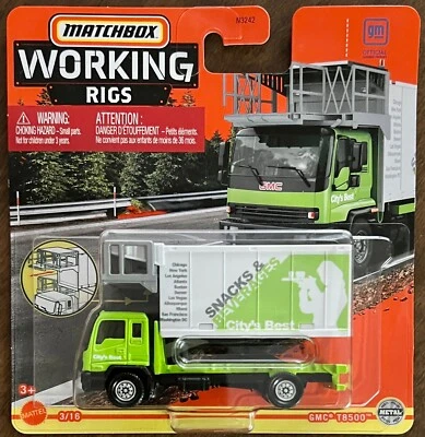 Matchbox 2022 Working Rigs #3/16 GMC T8500 Truck #HFH24 1:64 Scale Diecast - Image 1 of 2