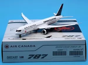 JC Wings 1:400 Air Canada Boeing B787-9 Diecast Aircraft Model C-FVNB Flaps Down - Imagen 1 de 13