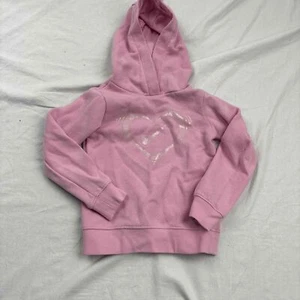 Nike Girls Hoodie Pink Printed Heart Design 4 XS 3-4yrs - Picture 1 of 11