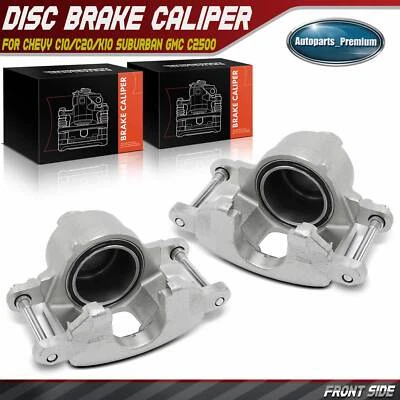 2x Front LH & RH Brake Caliper for Chevy C10/C20/K10 Suburban GMC C2500/C3500 - Image 1 of 4