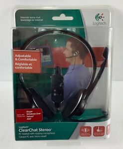 Logitech ClearChat Headband Headsets Microphone Voice Stereo Black - NEW Sealed
