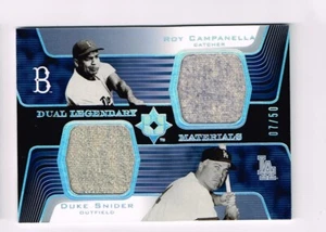 ROY CAMPANELLA DUKE SNIDER 2004 ULTIMATE COLLECTION DUAL GAME USED # 7/50 - Picture 1 of 2