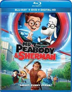 Mr. Peabody & Sherman (BLU-RAY) VG DISC + COVER ART ONLY - Picture 1 of 1