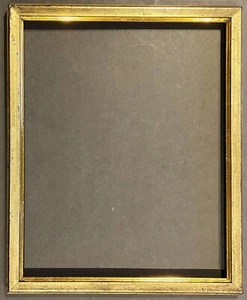 large vintage Napoleon Empire era 15 x 18 1/2 pale gold leaf wood frame c 1810 - Picture 1 of 3