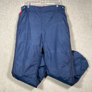 Vintage Eddie Bauer Gänsedaunen Schnee Ski Hose Herren L blau Full Zip 60er Jahre - HINWEIS - Bild 1 von 17