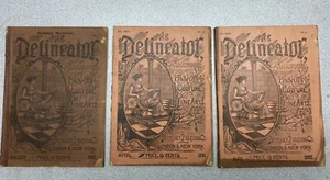 The Delineator Magazine Lot Butterick Publishing Co 1890-1892 No. 1 Nr. 4 Nr. 5 - Bild 1 von 8