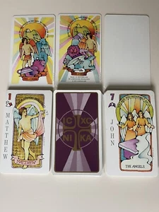 Cartes de tarot Jésus 1972 vintage première édition OOP - Photo 1 sur 10