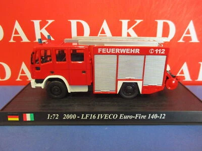 Die cast 1/72 Modellino Camion Pompieri Iveco Magirus LF16 Euro Fire 140-12 2000 - Immagine 1 di 3