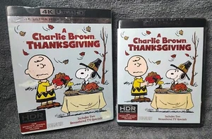 A Charlie Brown Thanksgiving Bonus Peanuts TV Blu-ray 4k Ultra HD DVD & Slipcase - Picture 1 of 14
