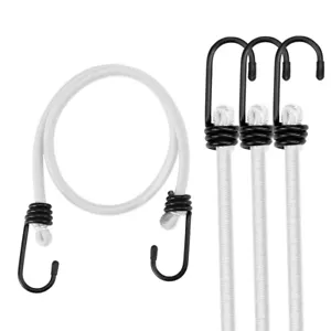 WORKPRO Heavy Duty Assortment Bungee Cords Strap w/Hooks 4PC Tie DownBungie Cord - Picture 1 of 11