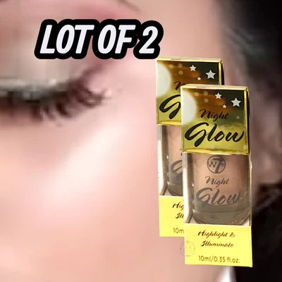 w7 NIGHT GLOW Highlight & Illuminate  .35 fl oz LOT OF 2 - Image 1 of 2