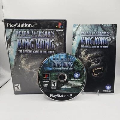 Peter Jackson's King Kong Sony Playstation 2 PS2 Video Game CIB Disc CLEANED  - Image 1 of 4
