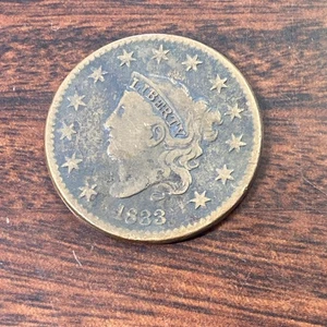 1833 Krönchenkopf großer Cent! - Bild 1 von 2