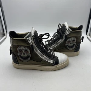 Giuseppe Zanotti Design Hi Top - Skull Sneakers - Size 36-(ShelfD) - Picture 1 of 11