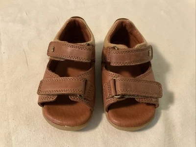 Sandalias Bobux Driftwood Cuero Marrón Correa Ajustable Infante Niño Pequeño Talla 3 19 Foto 1 de 4