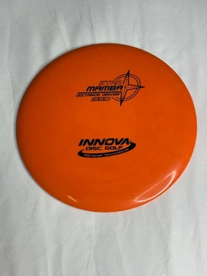 Innova Star Mamba 173 克橙色黑色邮票万圣节发球杆高尔夫圆盘 — 第 1/2 张图片