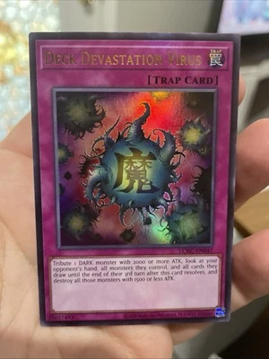 Deck Devastation Virus LCKC-EN047 Unlimited Ultra Rare NM +Bonus FREE SHIPPING! - Image 1 of 4