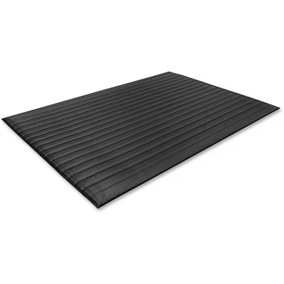 Anti-Fatigue Mat with Vinyl Foam, Beveled Edge, 3 by 5-Feet, Black - Image 1 of 2
