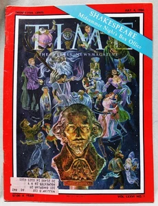 TIME MAGAZINE 4 JULY 1960 VINTAGE NEWS & ADVERTISING - SHAKESPEARE - Picture 1 of 9