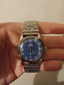 Vintage Camy Swiss Blue Dial Watch Runs Really Fast - Picture 1 of 5