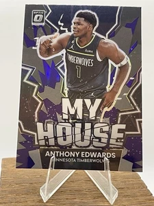 2022-23 Donruss Optic Anthony Edwards My House Purple Prizm #19 Timberwolves - Picture 1 of 2