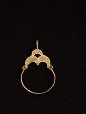 SOPORTE DIJES 14K, COLGANTE, ORO AMARILLO, PATRÓN ELEGANTE, 1,25 GRAMOS Foto 1 de 4