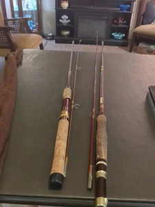 2 Vintage Garcia Conolon #2536T  7'-10" Dry Fly Action Rod 2 pc & 6320 Lite 6'7" - Picture 1 of 16