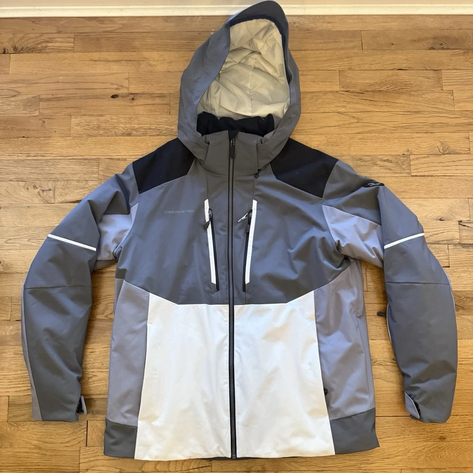 Obermeyer Foundation Ski Jacket Men’s Sz L  Waterproof Vented Hooded Alpine Seri - Image 1 of 4