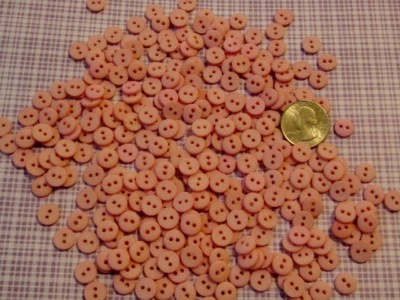 Hand Dyed 38" Round BUTTONS, 2 holes , Assorted colors, Lots of 25, 50, 100  - Image 1 of 2