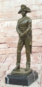 Historic Napoleon Bonaparte Sculpture French Bronze Statue Signed by Mavchi Gift - Picture 1 of 10